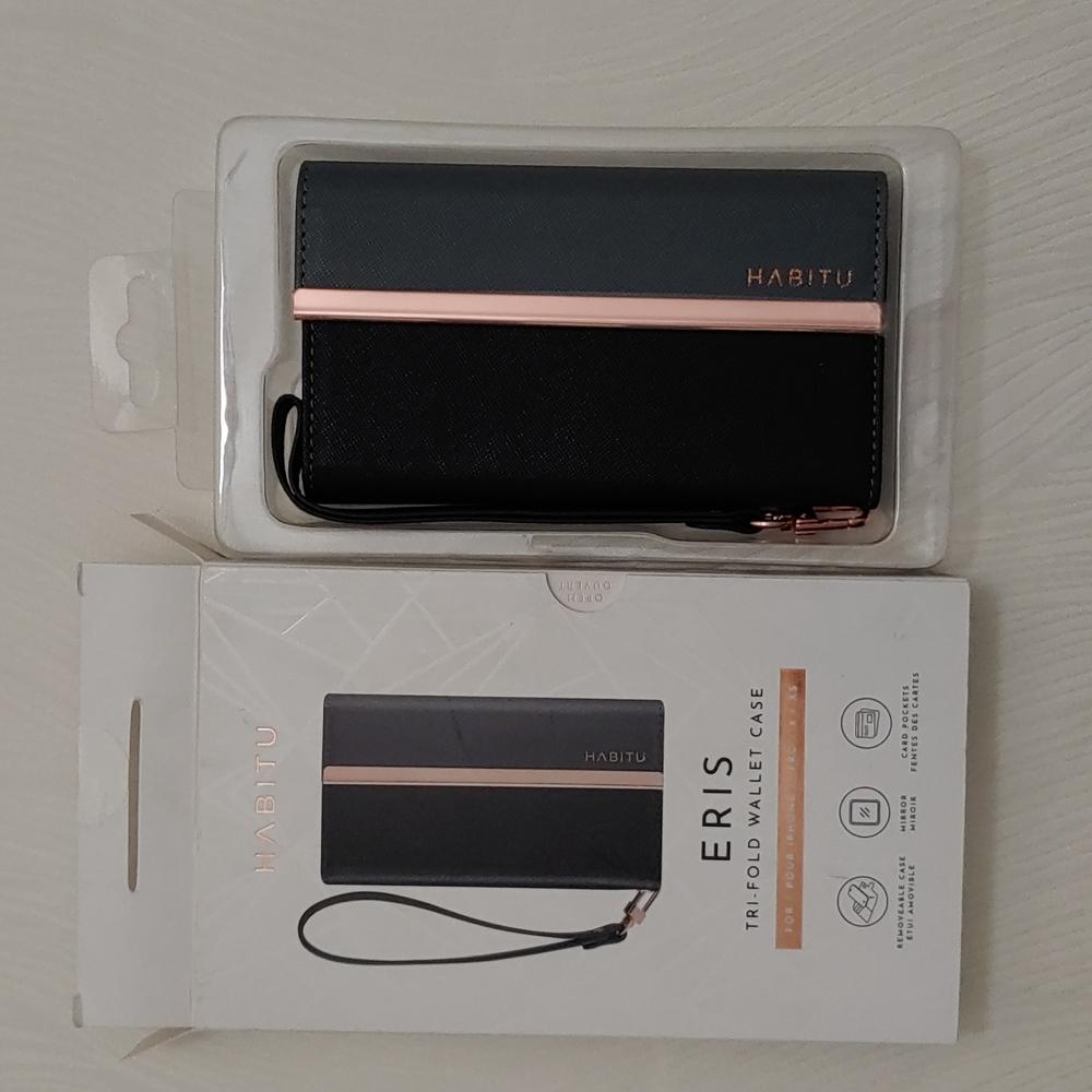 Habitu 'Eris' Tri-Fold Wallet Phone Case Wristlet